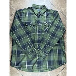 Dixxon XL The Kurt Cobain Green Plaid Flannel Shirt